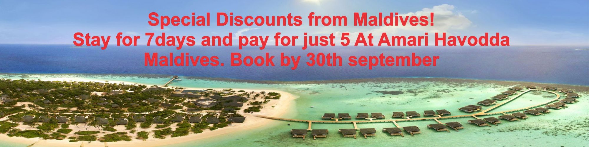 Christmas Special offers from Amari Havodda Maldives