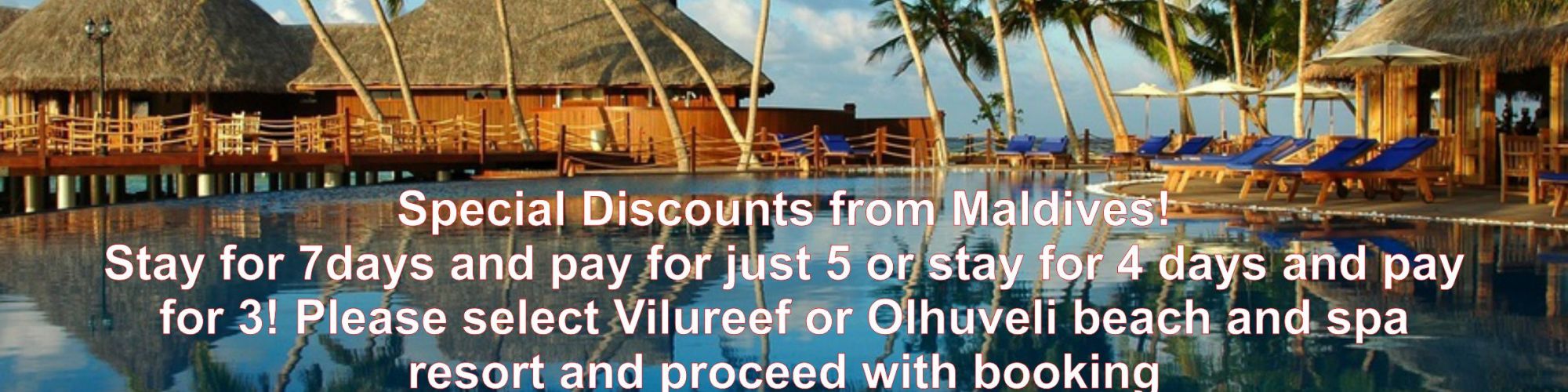 Amazing summer holiday deals from Maldives